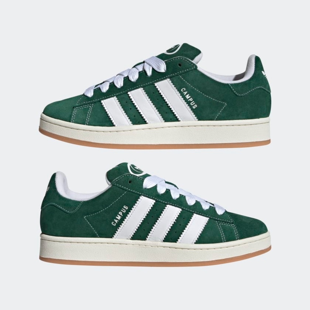 $110 Adidas Campus 00s Green Suede Lace-up Low Top Shoes Sneakers Women's Size 8